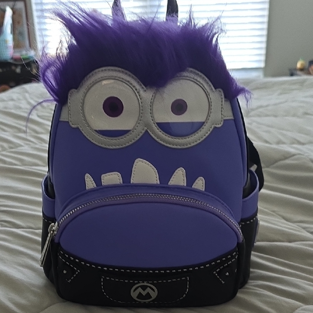 Loungefly Purple and Black Evil Minion Backpack